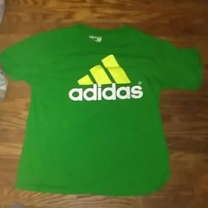 Green adidas tshirt